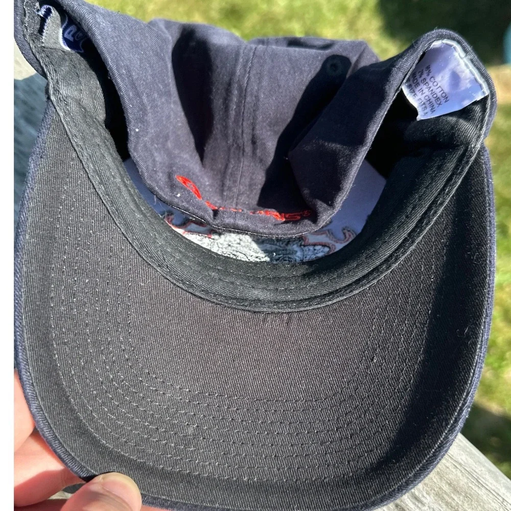 Polaris ATV Embroidered Baseball Cap Navy Blue Cotton Stretch Hat One Size